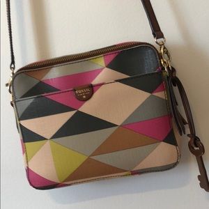 Fossil Sydney crossbody in multi-pink